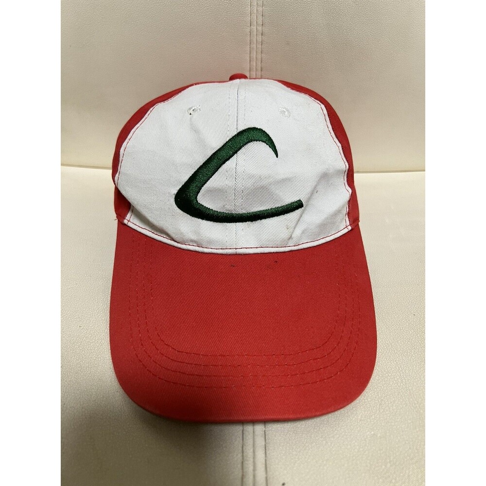 Pokemon Trainer Catcher Ash Ketchum Logo Baseball Strapback Cap Hat Embroidered